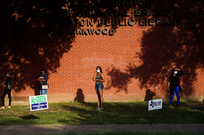 FILE PHOTO: Early voting begins in Texas