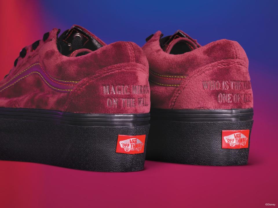 Disney has partnered with footwear company Vans to release a line of sneakers and apparel that will feature some of its most beloved characters and infamous villains.