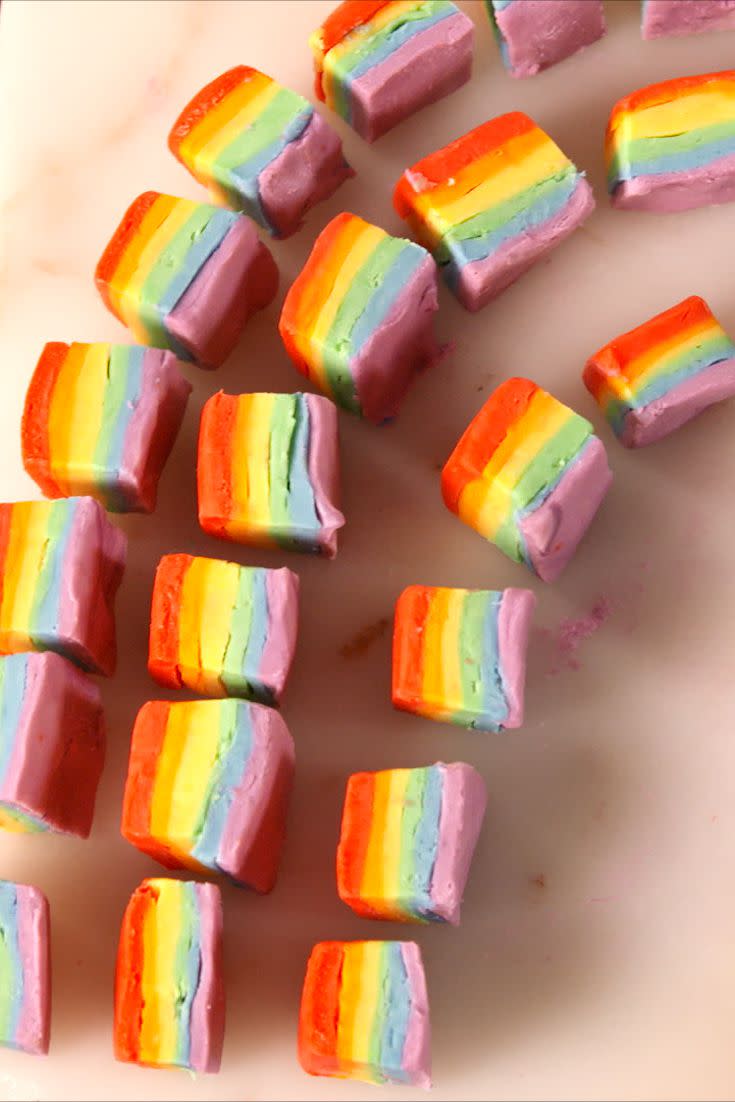 Easy Rainbow Fudge