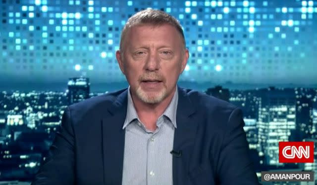 CNN Boris Becker on CNN's Amanpour