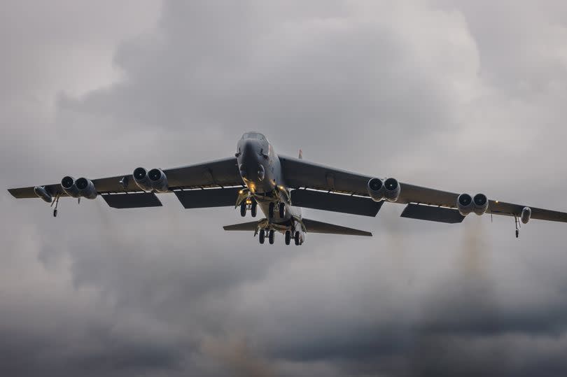 A United States Air Force B-52 Stratofortress bomber