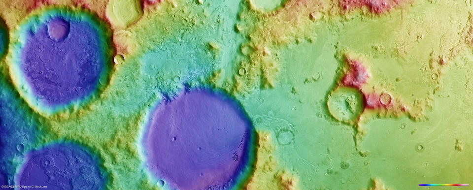 A 'winter wonderland' on Mars might be a little chilly even for Santa Claus (Image: ESA)