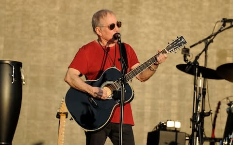 Paul Simon threw in some implicit references to the current US president - Credit: Awais Butt