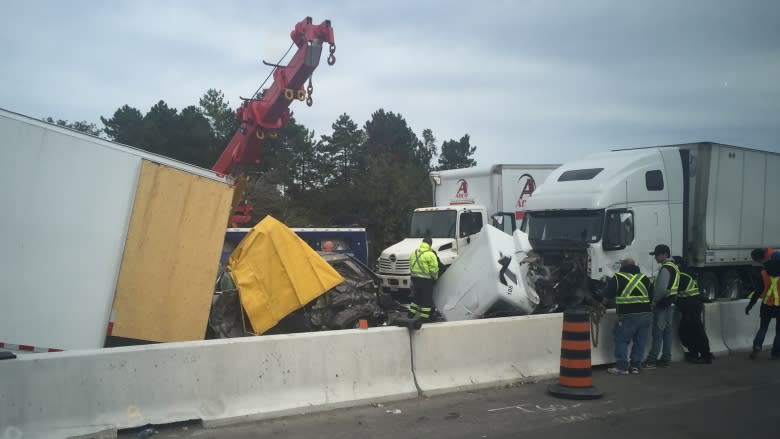 Highway 401 multi-vehicle crash kills boy, 2 others east of Toronto