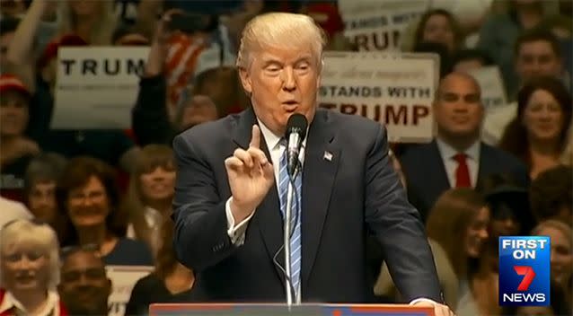 US presidential candidate Donald Trump. Photo: 7 News