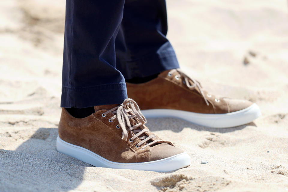 Prince William, shoes, sneakers, Fistral Beach