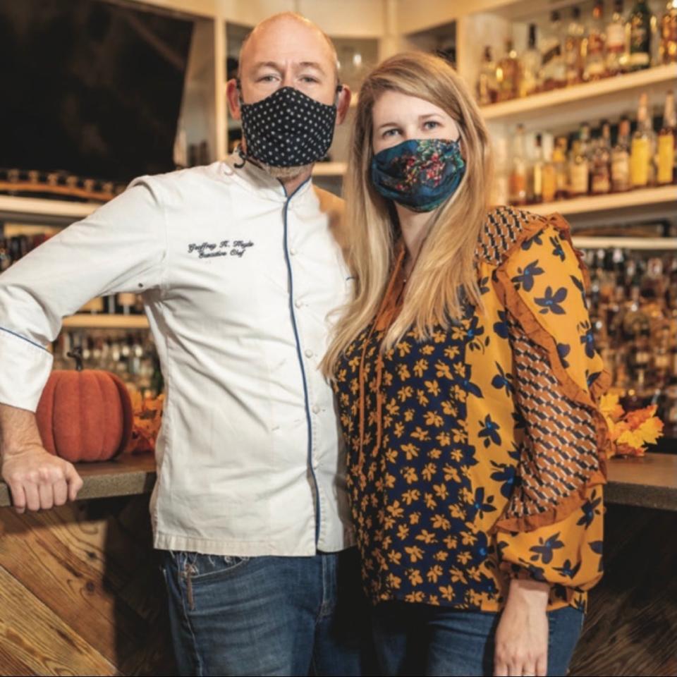 Fork & Barrel chef Geoffrey Heyde and co-owner/director of catering and special events Emily Heyde