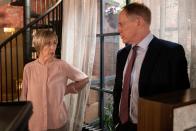 <p>Stephen wants them to remortgage their Redbank property and buy Carla's share of the factory. Elaine makes it clear that she has no intention of doing so. </p>