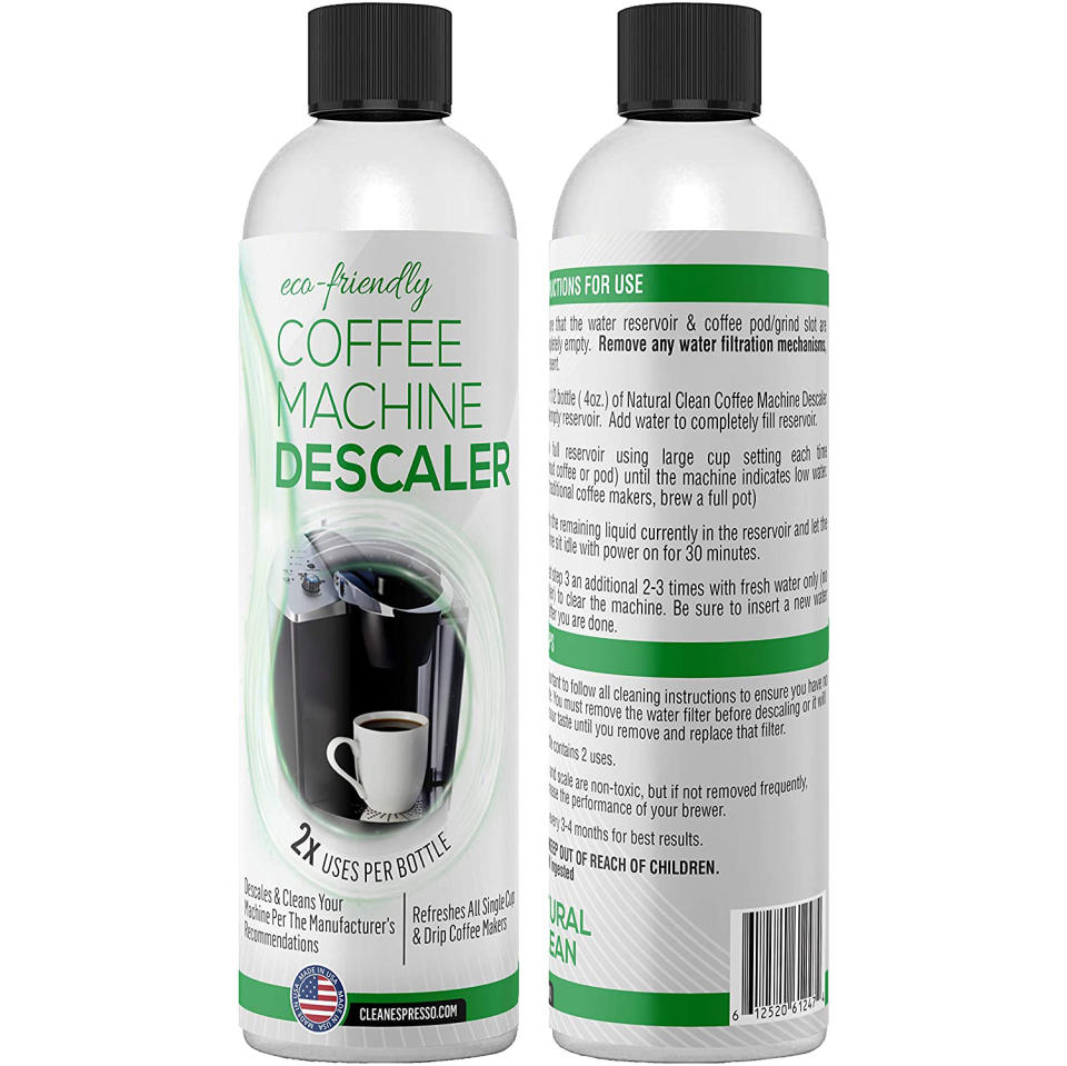 Natural & Clean eco-friendly descaler, descalers for coffee pots