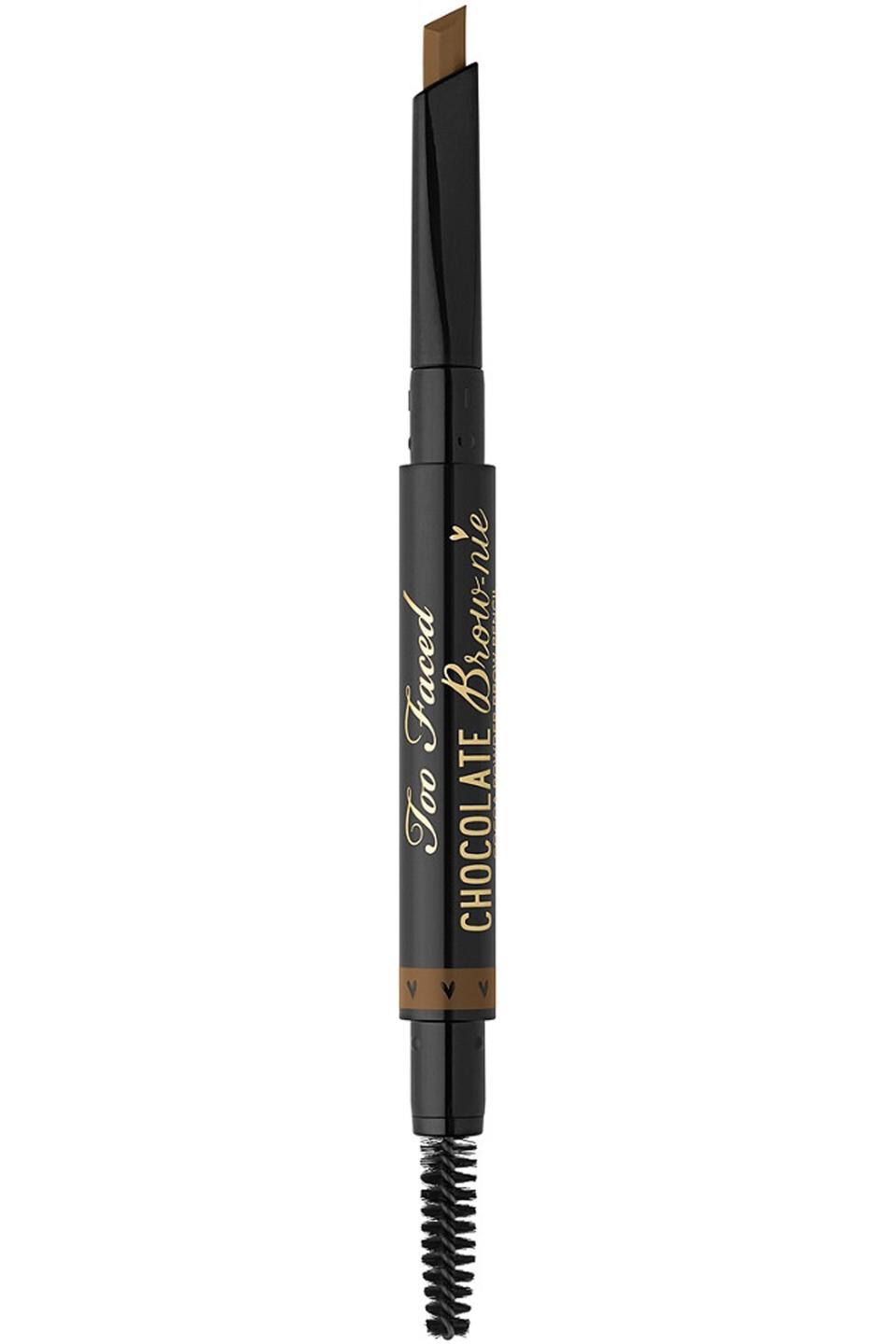 <p><strong>Too Faced</strong></p><p>ulta.com</p><p><strong>$23.00</strong></p><p><a href="https://go.redirectingat.com?id=74968X1596630&url=https%3A%2F%2Fwww.ulta.com%2Fchocolate-brow-nie-cocoa-powder-brow-pencil%3FproductId%3DxlsImpprod15801119&sref=https%3A%2F%2Fwww.cosmopolitan.com%2Fstyle-beauty%2Fbeauty%2Fg24117769%2Fbest-eyebrow-pencil-makeup%2F" rel="nofollow noopener" target="_blank" data-ylk="slk:Shop Now;elm:context_link;itc:0;sec:content-canvas" class="link ">Shop Now</a></p><p>Kind of like with a calligraphy pen,<strong> the color concentration and application of this <a href="https://www.cosmopolitan.com/style-beauty/beauty/a19137299/halo-brows-halo-eyebrow-trend/" rel="nofollow noopener" target="_blank" data-ylk="slk:eyebrow;elm:context_link;itc:0;sec:content-canvas" class="link ">eyebrow</a> pencil changes based on how you hold it.</strong> Use the pointed tip or straight edge for drawing lines, or use the flat angle to deposit the color without any harsh strokes. Oh, it also smells like brownies (hence the name), which is always a bonus.</p>