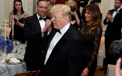President Trump hosts Governors Ball at the White House on Sunday night - Credit: Mike Theiler/Reuters