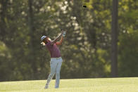 Cameron Smith, of Australia, hits on the 14th fairway during the final round at the Masters golf tournament on Sunday, April 10, 2022, in Augusta, Ga. (AP Photo/Robert F. Bukaty)