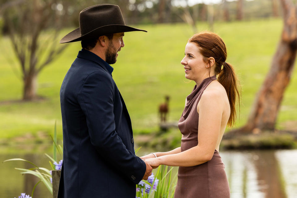 Farmer Wants A Wife's Farmer Todd and Grace in the finale