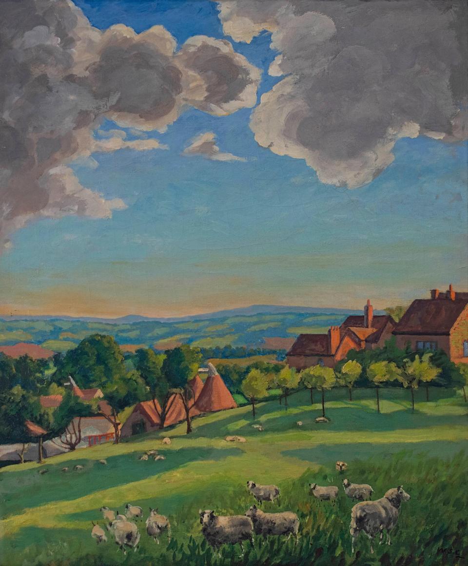 No one wants to gambol: this painting of sheep grazing by Winston Churchill failed to sell at Christie’s