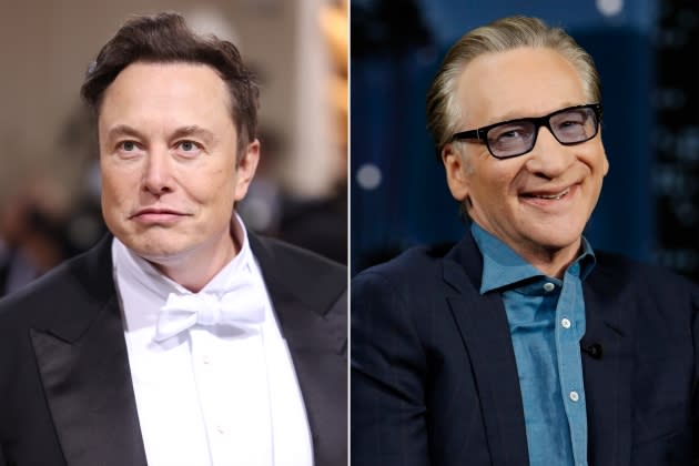 elon-musk-bill-maher-RS-1800 - Credit: John Shearer/Getty Images; Randy Holmes via Getty Images