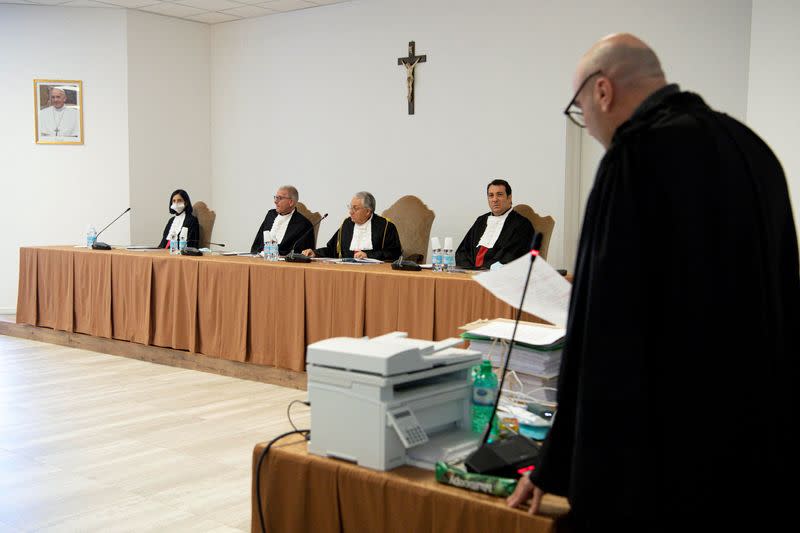 FILE PHOTO: Landmark Vatican corruption trial resumes