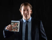 LAS VEGAS, NV - JUNE 20: Claude Giroux of the Philadelphia Flyers poses after being named the EA SPORTS NHL13 cover athlete during the 2012 NHL Awards at the Encore Theater at the Wynn Las Vegas on June 20, 2012 in Las Vegas, Nevada. (Photo by Harry How/Getty Images)