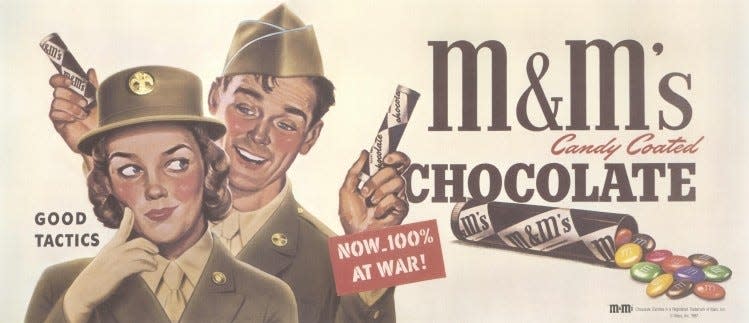 M&M's World War 2 vintage ad