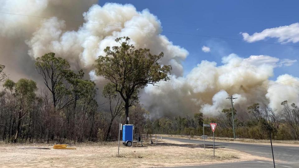 Cambooya Rural Fire Brigade photo from the fire scenes near Tara and surrounding areas Picture Cambooya Rural Fire Brigade