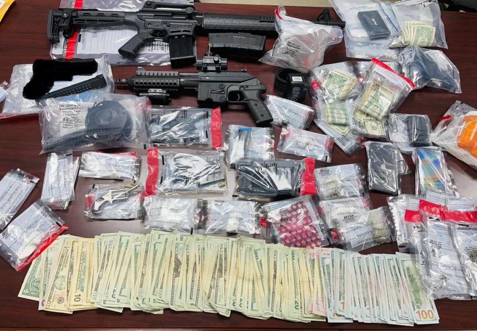 Drugs, guns and money were seized by deputies. Sumter County Sheriff's Office