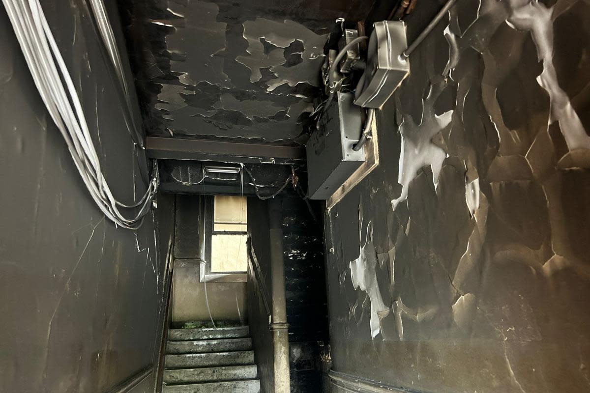 Police are appealing for information following the deliberate fire at Dellingburn Street, Greenock, on Sunday, June 30 <i>(Image: George Munro)</i>