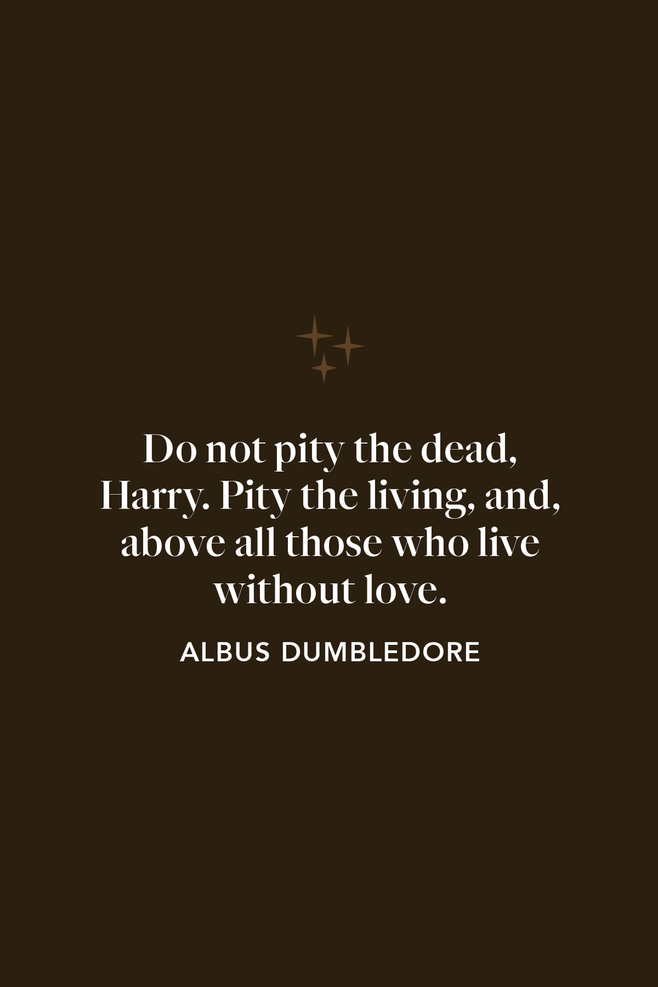 Dumbledore on death and love