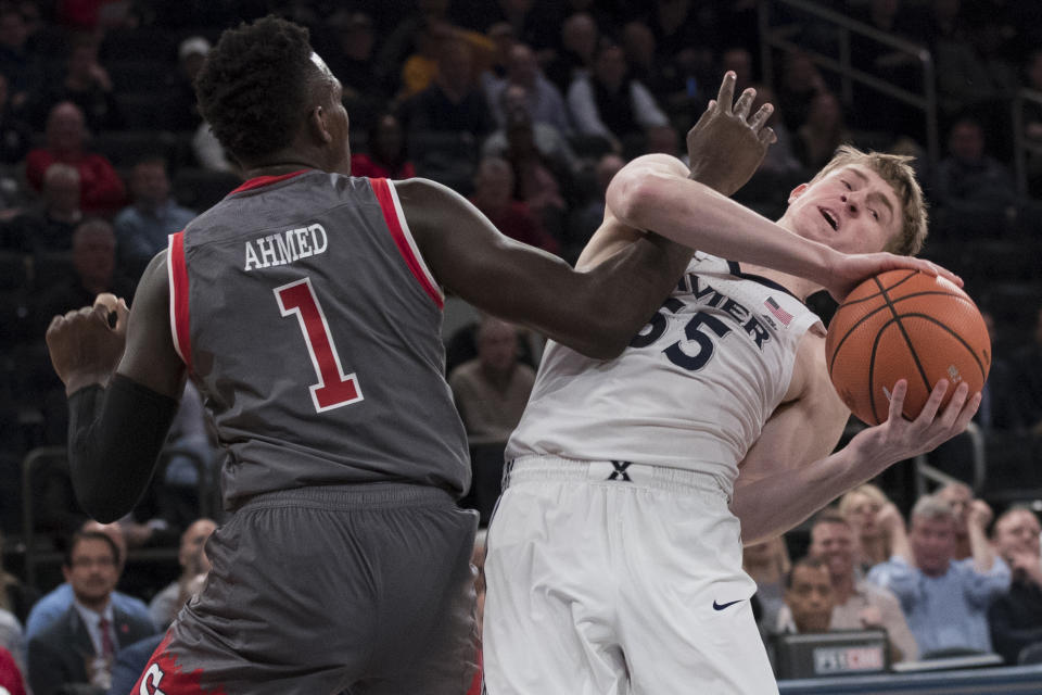 St. John’s and Xavier got into a scuffle after their game in the Big East Tournament on Thursday. (AP)