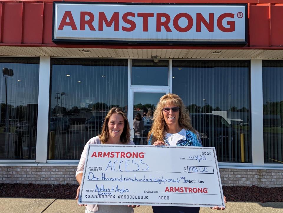 ACCESS recently received a donation from Armstrong's Antlers and Anglers.