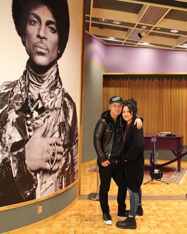 <p>Adrienne Armstrong Instagram</p> Billie Joe Armstrong and Adrienne Armstrong at Paisley Park.