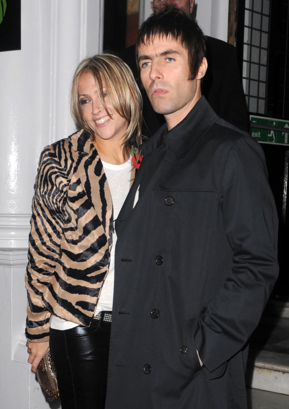 Liam Gallagher and wife Nicole Appleton arrive for the launch party of Liam's new clothing range, Pretty Green, at the Gore Hotel in south west London.