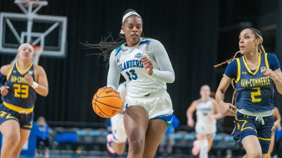 Texas A&M-Corpus Christi senior Alecia Westbrook was named the Southland Conference Player of the Year as well as Defensive Player of the Year on Friday, March 3, 2023.