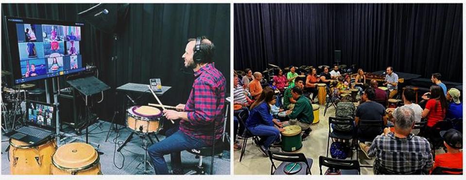 Drum Jam de viernes, gratis en el South Florida Center for Percussive Arts.