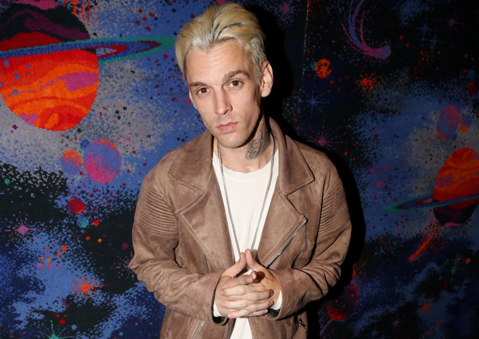 <p><b>"It's amazing to see what happened when I just took some time off for myself, looked around and found ways to appreciate life."</b> — Aaron Carter, on <a rel="nofollow noopener" href="http://people.com/music/aaron-carter-overcame-demons-treatment-rock-bottom/" target="_blank" data-ylk="slk:how he overcame his demons in treatment;elm:context_link;itc:0;sec:content-canvas" class="link ">how he overcame his demons in treatment</a>, to PEOPLE</p>