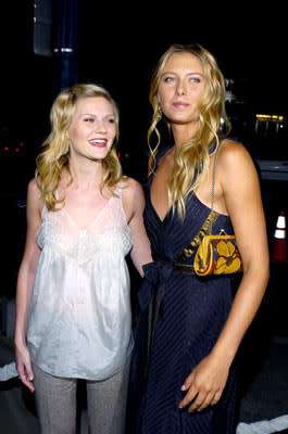 Kirsten Dunst and Maria Sharapova at the Beverly Hills premiere of Universal Pictures' Wimbledon