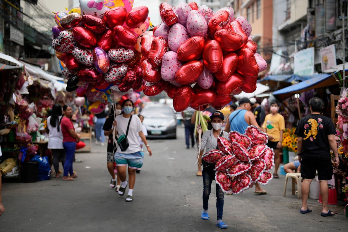 APTOPIX Philippines Valentines Day (Copyright 2023 The Associated Press. All rights reserved)