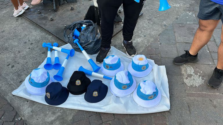 Venta de gorros de la Selección