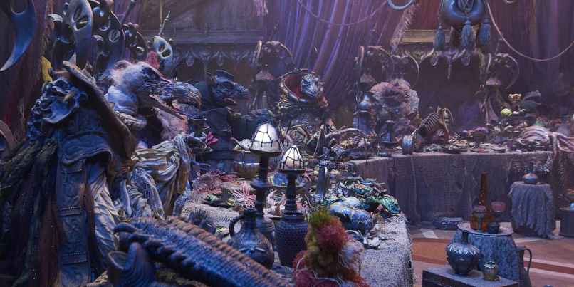 A Skeksis Banquet in The Dark Crystal: Age of Resistance