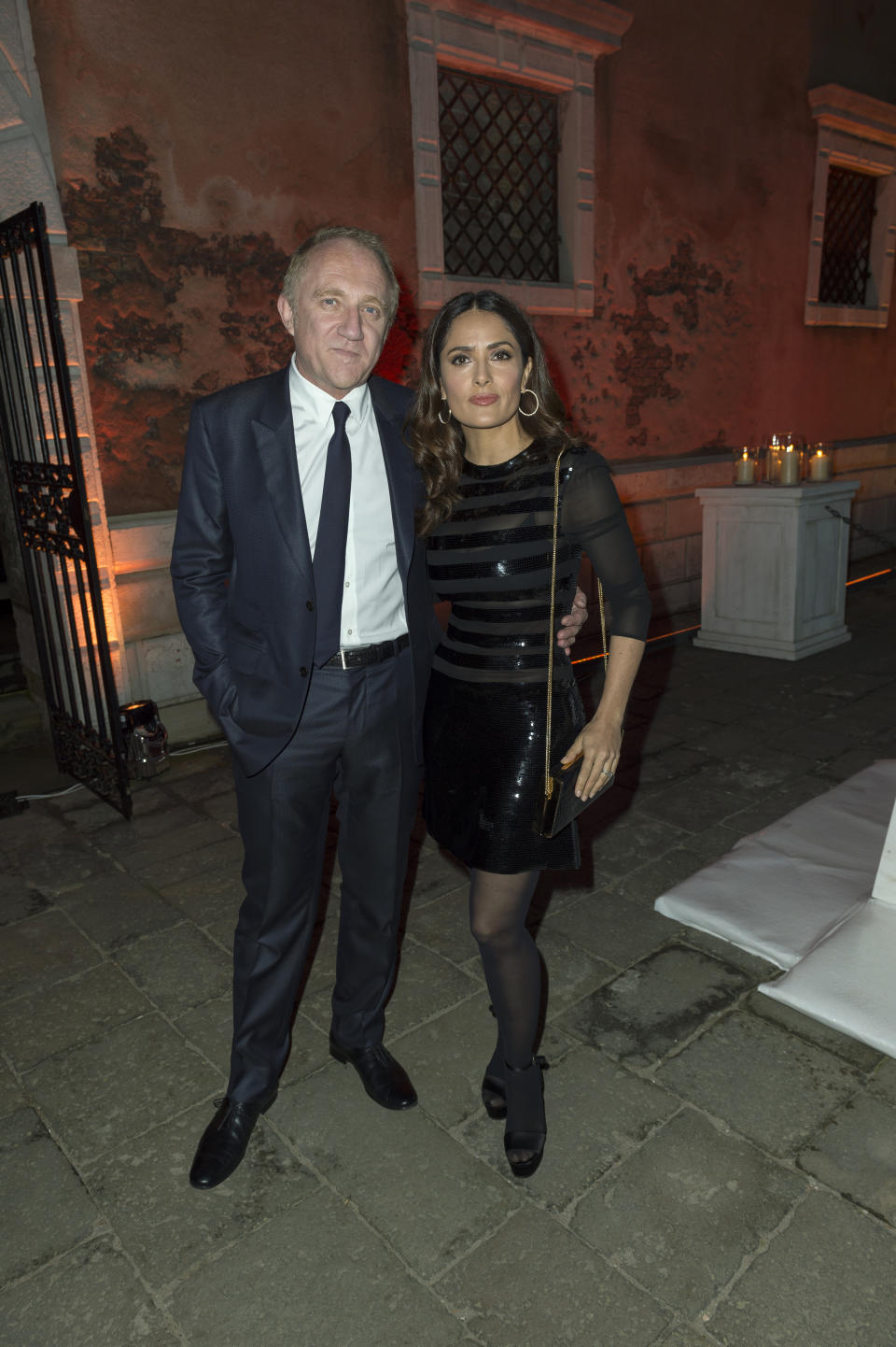 Francois Henri-Pinault and Salma Hayek attend the Dinner at 'Fondazione Cini, Isola di san Giogio' on May 6, 2015 in Venice, Italy.
(Photo by Luc Castel/GettyImages)