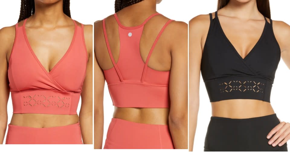 Zella Nova Perforated Racerback Bra - Nordstrom, $33 (originally $55)
