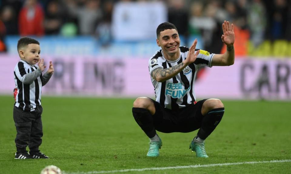 Miguel Almirón, mocked by Jack Grealish last season, finishes this campaign in the Champions League.