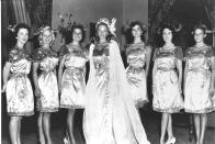 <p>Evelyn Ay from Pennsylvania looked simply stunning in a full-length gown with embroidery details. </p>