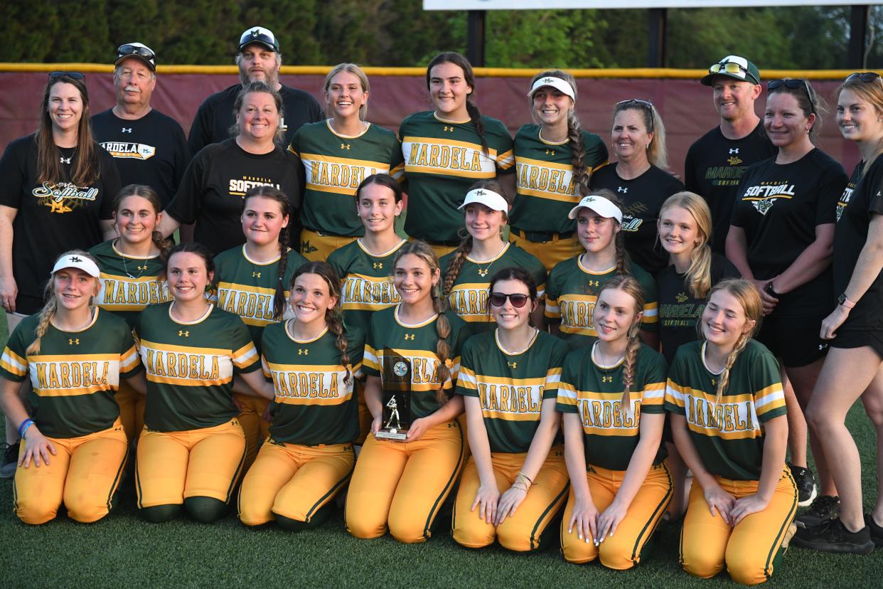 The Mardela Warriors defeated North Dorchester 4-0 on May 9, 2024 to win their second consecutive Bayside Softball Championship.