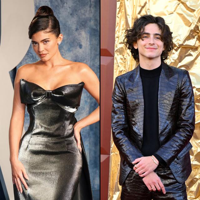 Kylie Jenner Wore A Dress & Leggings While Out With Timothée Chalamet