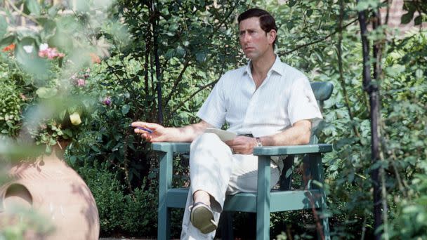 PHOTO: Prince Charles Sitting In His Garden At Highgrove, Gloucestershire, England, on July 14, 1986. (Tim Graham Photo Library via Getty Images, FILE)