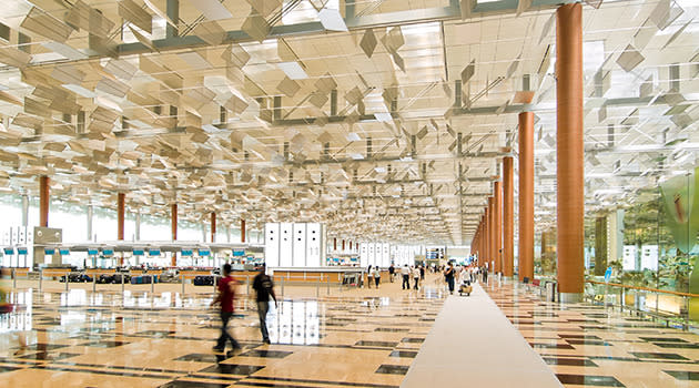 <strong>1. Changi Airport, Singapore</strong> Regularly voted best airport in the world, Changi Airport in Singapore is already impressive but when their T4 terminal opens in 2017 it will have Biometric scanning, self-service check-ins, digital boarding via mobile among many other modern features. Get ready for virtual concierges and lots more futuristic stuff.