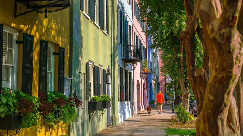 Georgian row houses in Charleston, South Carolina