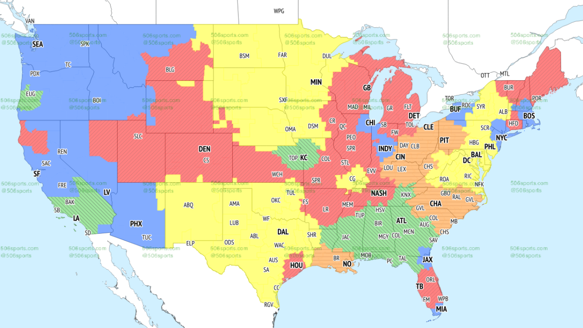 NFL TV Maps Week 14