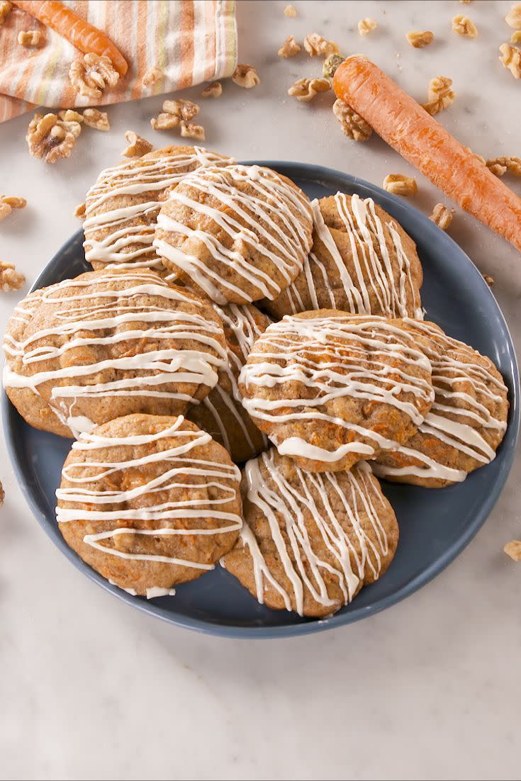 Cheesecake Stuffed Carrot Cake Cookies