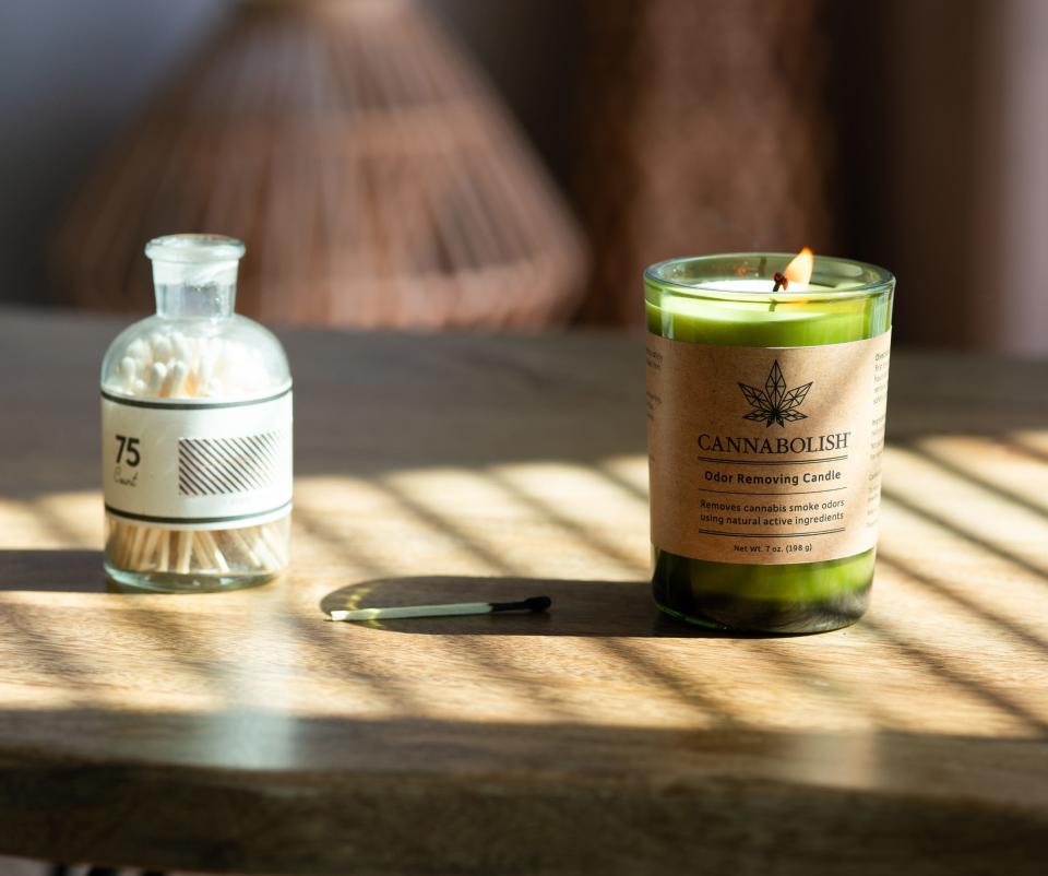 Cannabolish makes candles and sprays to stamp out cannabis odor.