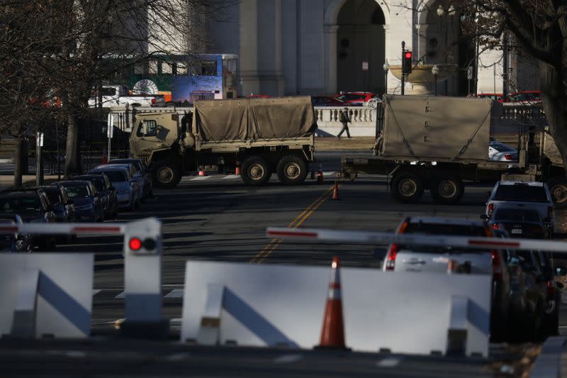 Heightened security at the U.S. Capitol Building in Washington